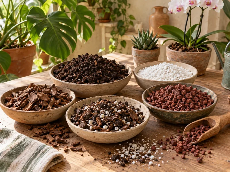 Quel substrat pour quelle plante d’intérieur ? Monstera, Calathea, Alocasia, orchidée, cactus…