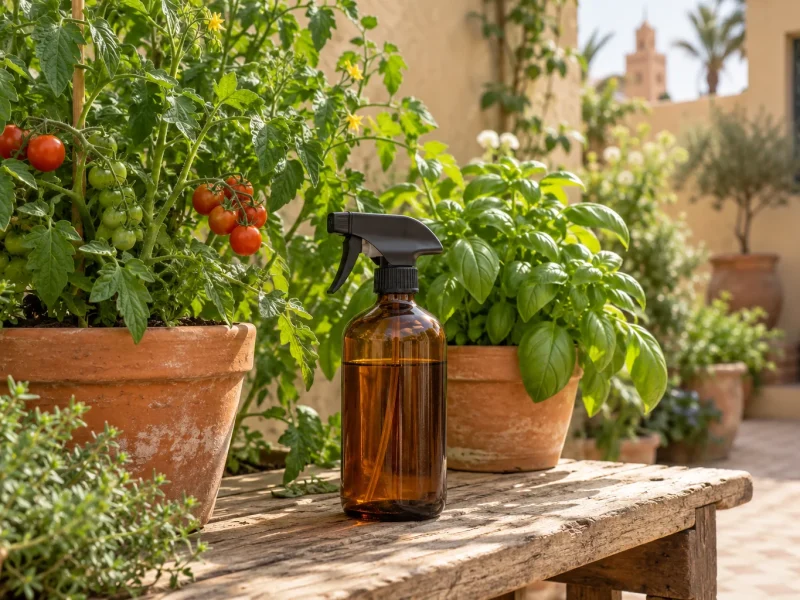 Savon noir pour les plantes : jardin, potager et balcon au Maroc