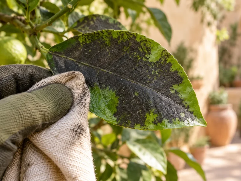 Fumagine : le dépôt noir sur les feuilles, et comment l’enlever