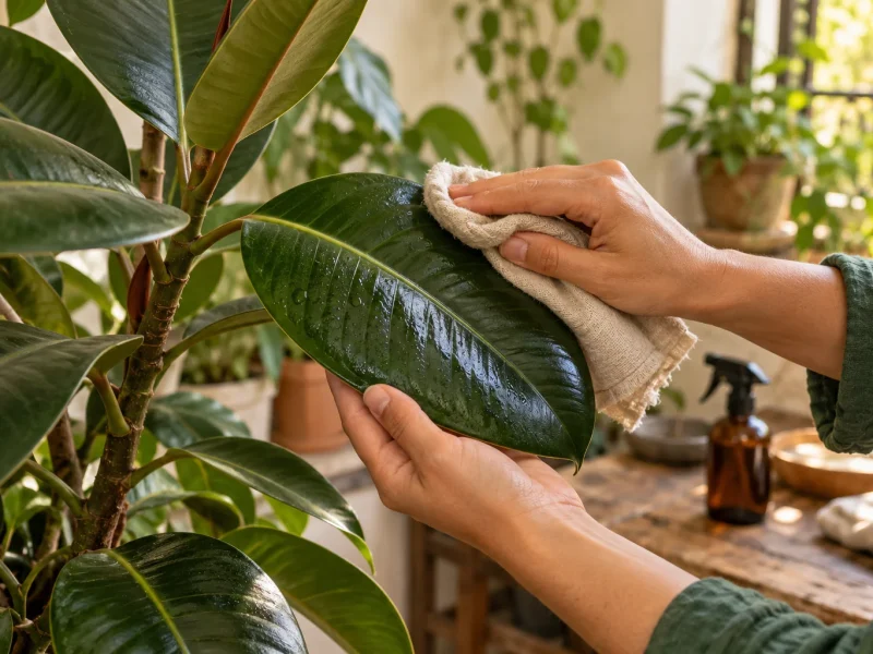 Nettoyer les feuilles de ses plantes : pourquoi, comment, à quelle fréquence