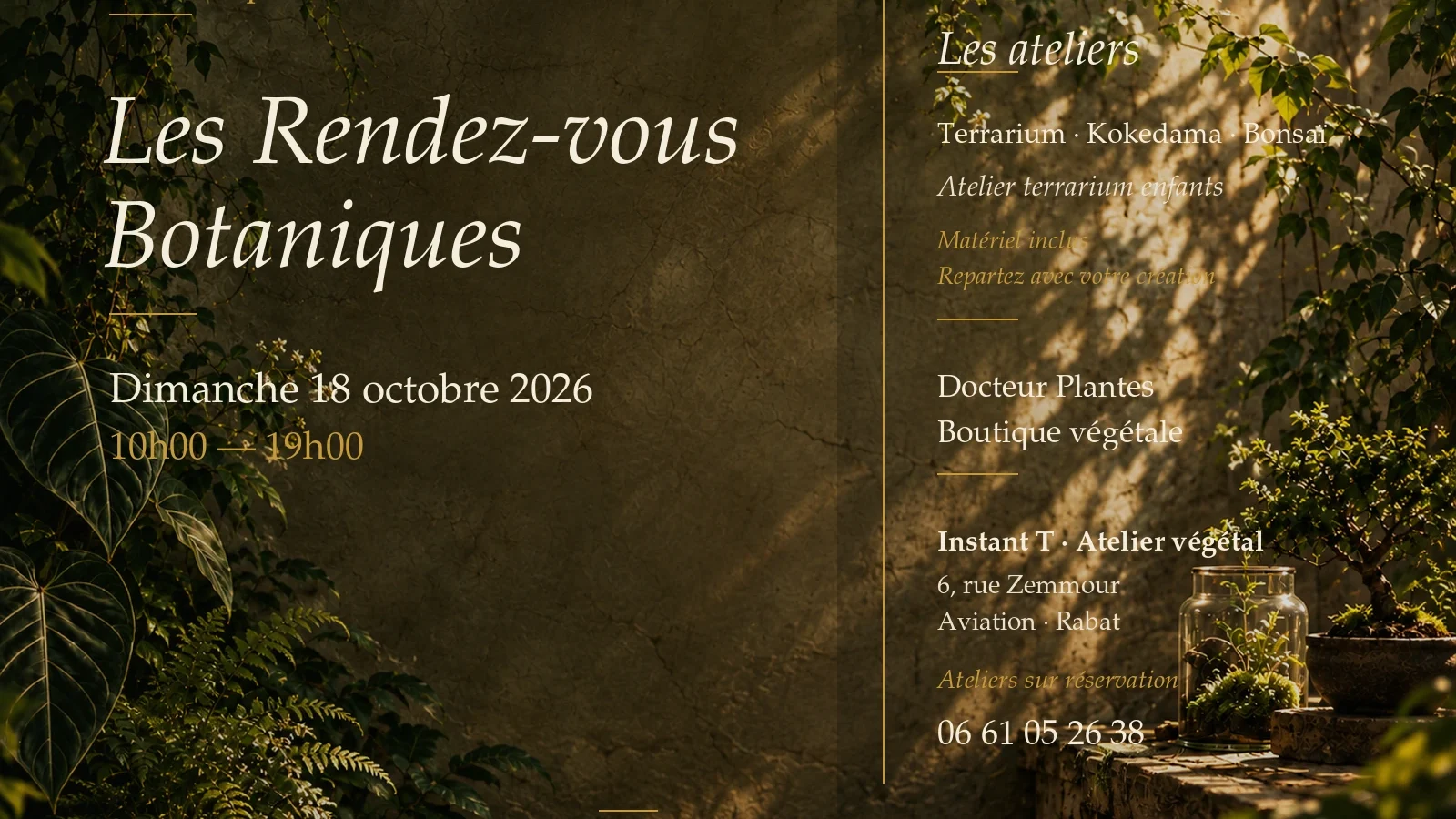 Les rendez-vous botaniques – édition 6