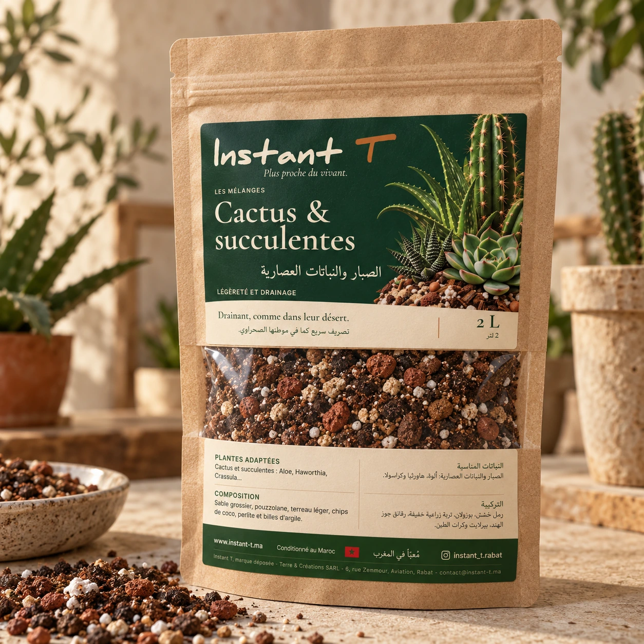 Substrat cactus et succulentes